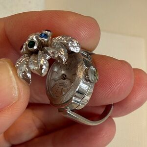 Blita swiss made Women's Watch ring with Jewel Accents